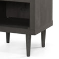 1 Drawer Nightstand Grey Mdf