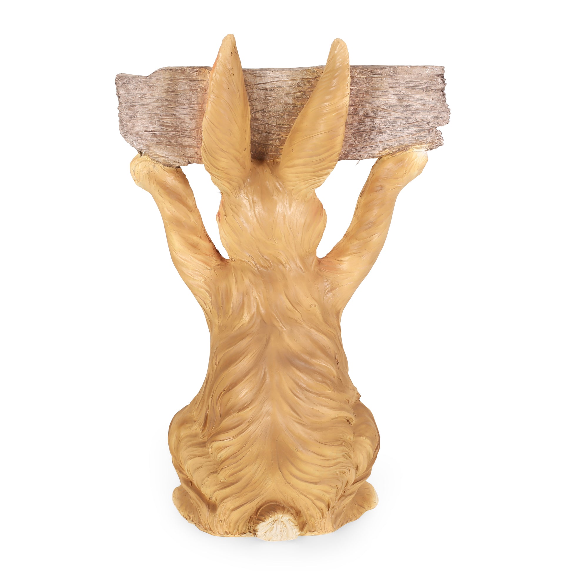 Mgo Rabbit Brown White Glass