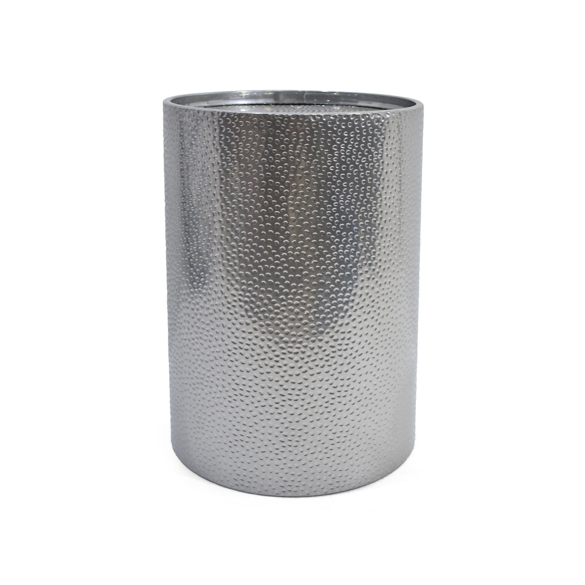 Metal Side Table Silver Iron