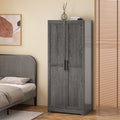 Delaney 2 Door Wardrobe Grey Mdf