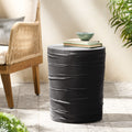 Birch 16 Mgo Side Table Black Concrete