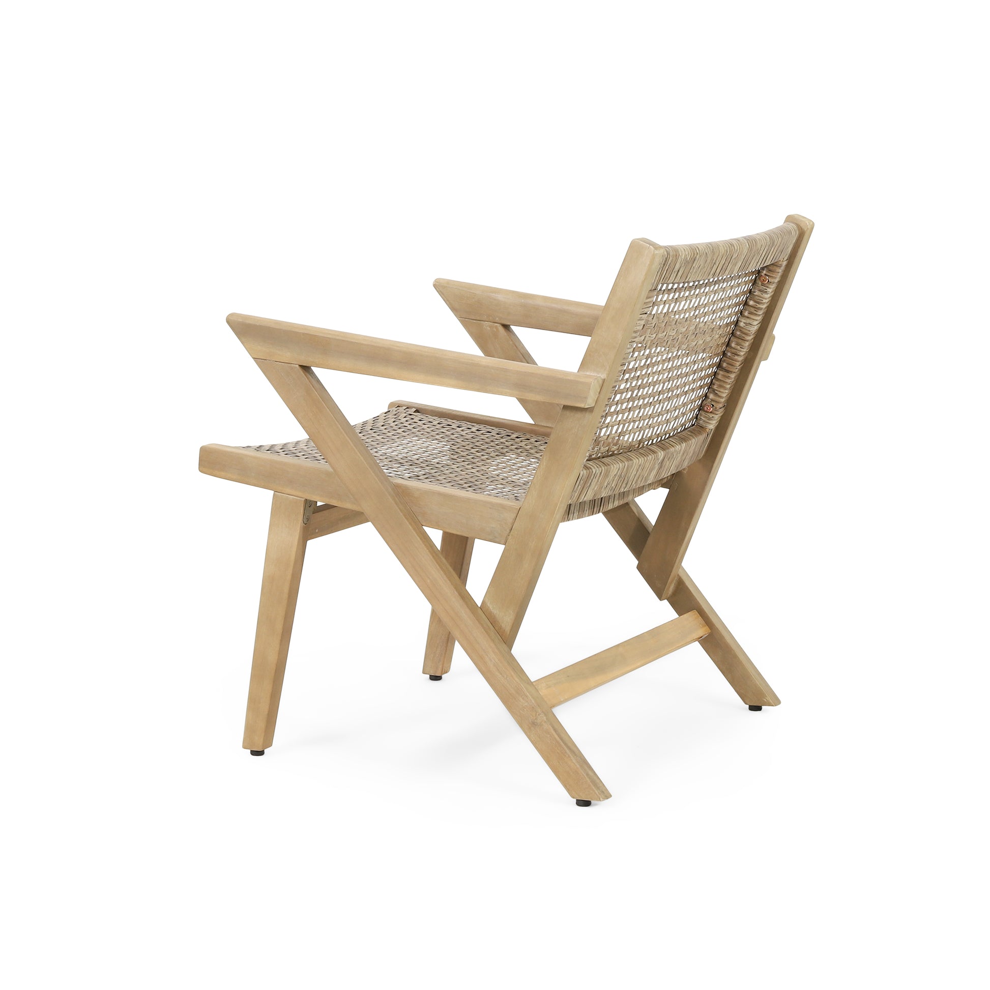 Braxton Chair Set Of 2 Light Brown Wicker