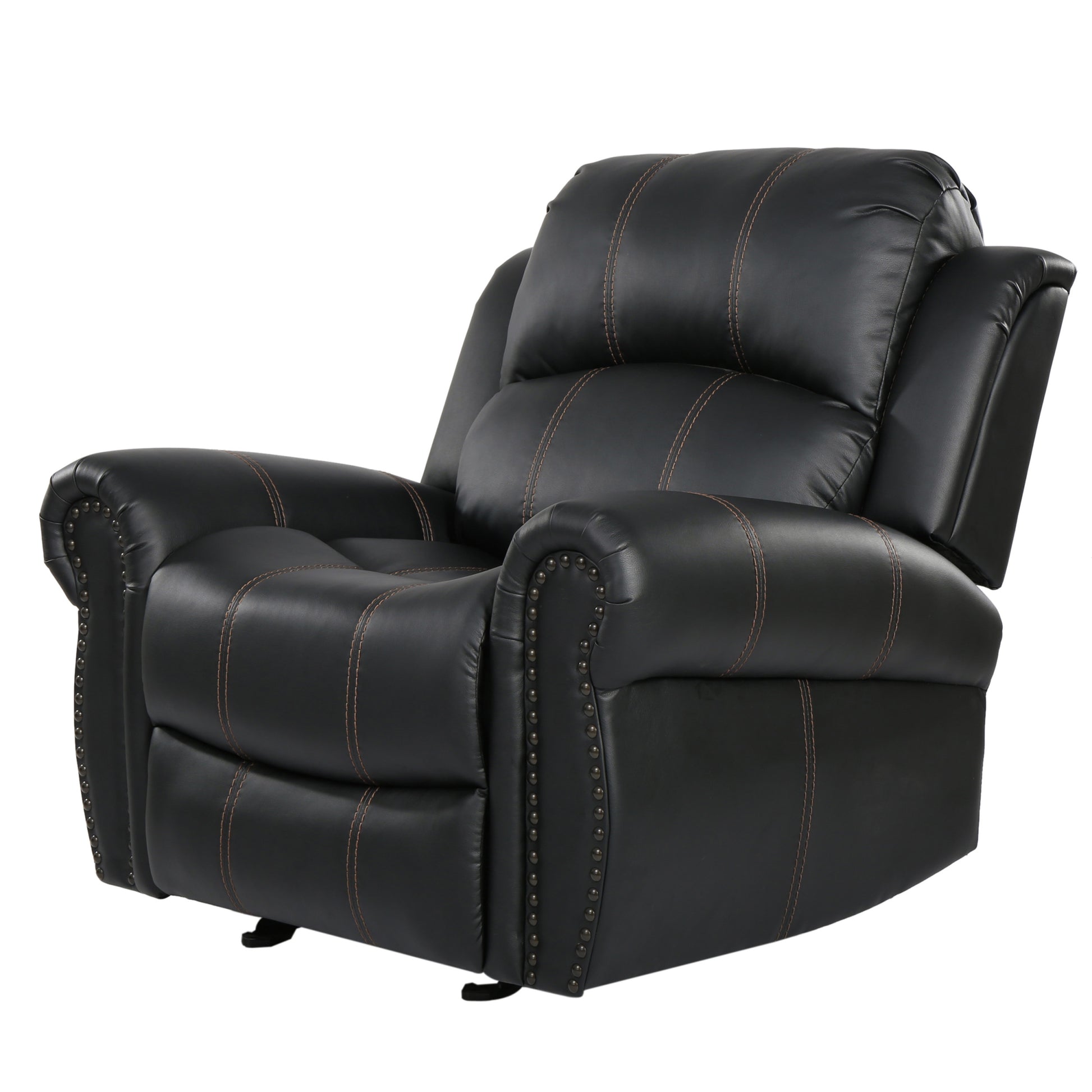 Gliding Recliner Black Pu