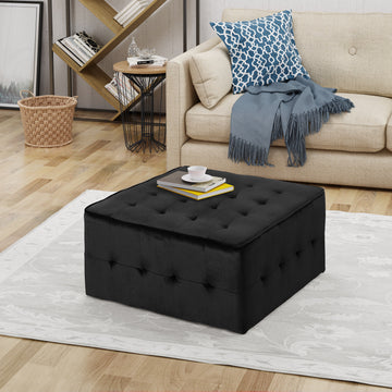 Ottoman Black Velvet