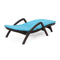 Mikael Chaise Lounge With Cushion Dark Brown Polypropylene