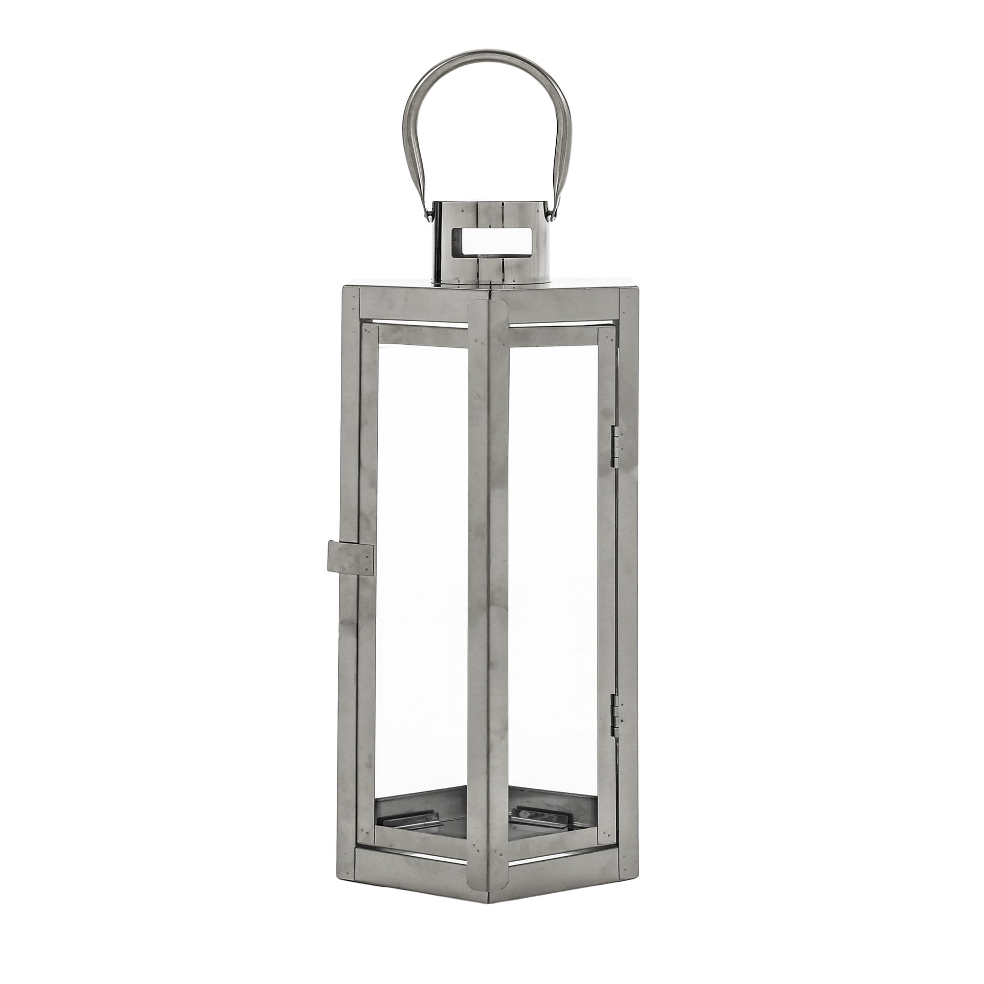 Frank 16"H Stainless Steel Lantern Silver Stainless Steel