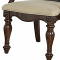 Royale Arm Chair Set Of 2 Dark Brown Dark Brown Fabric