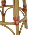 Barstool Red Wicker