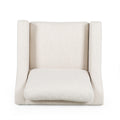 Club Chair Beige Fabric 1 Seat