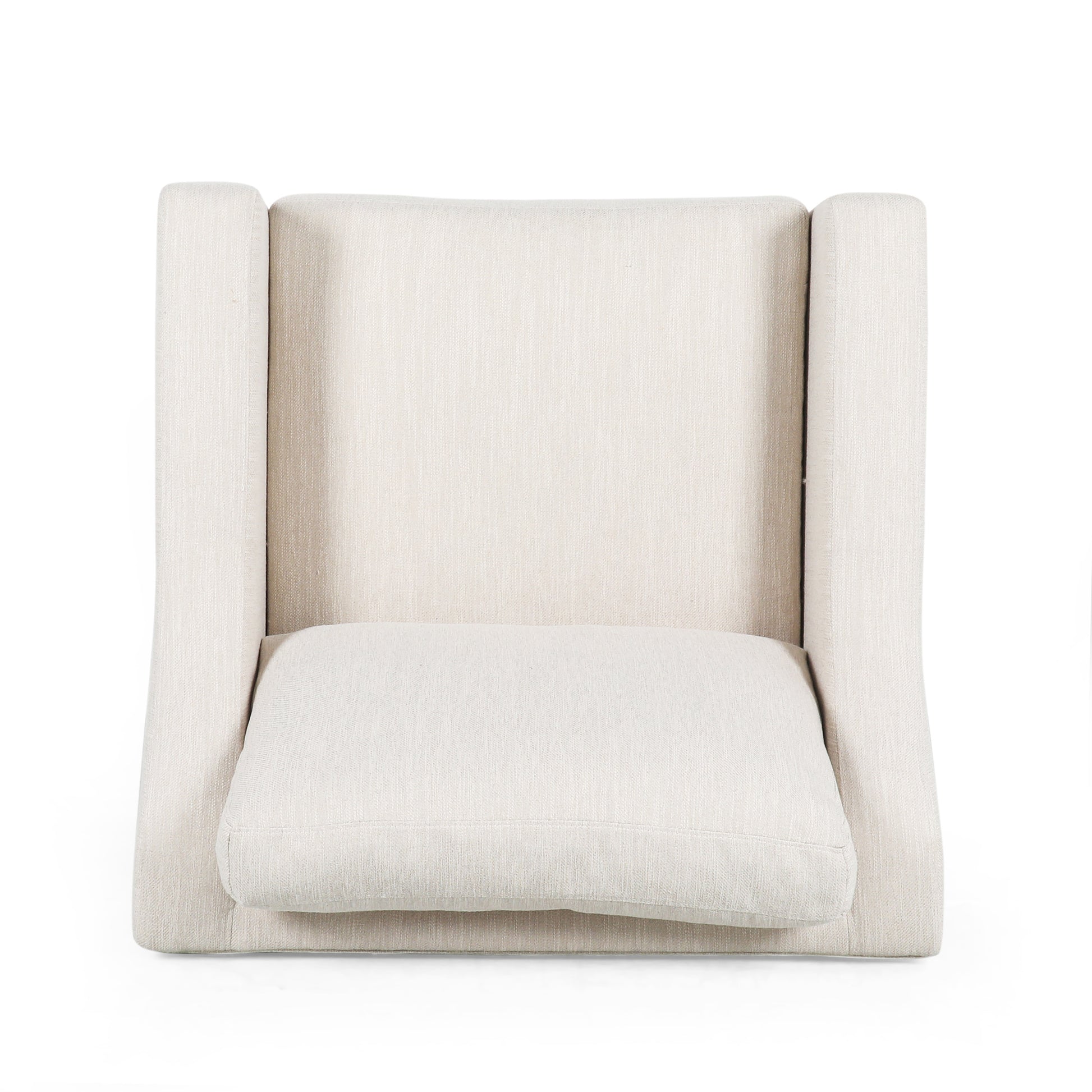 Club Chair Beige Fabric 1 Seat