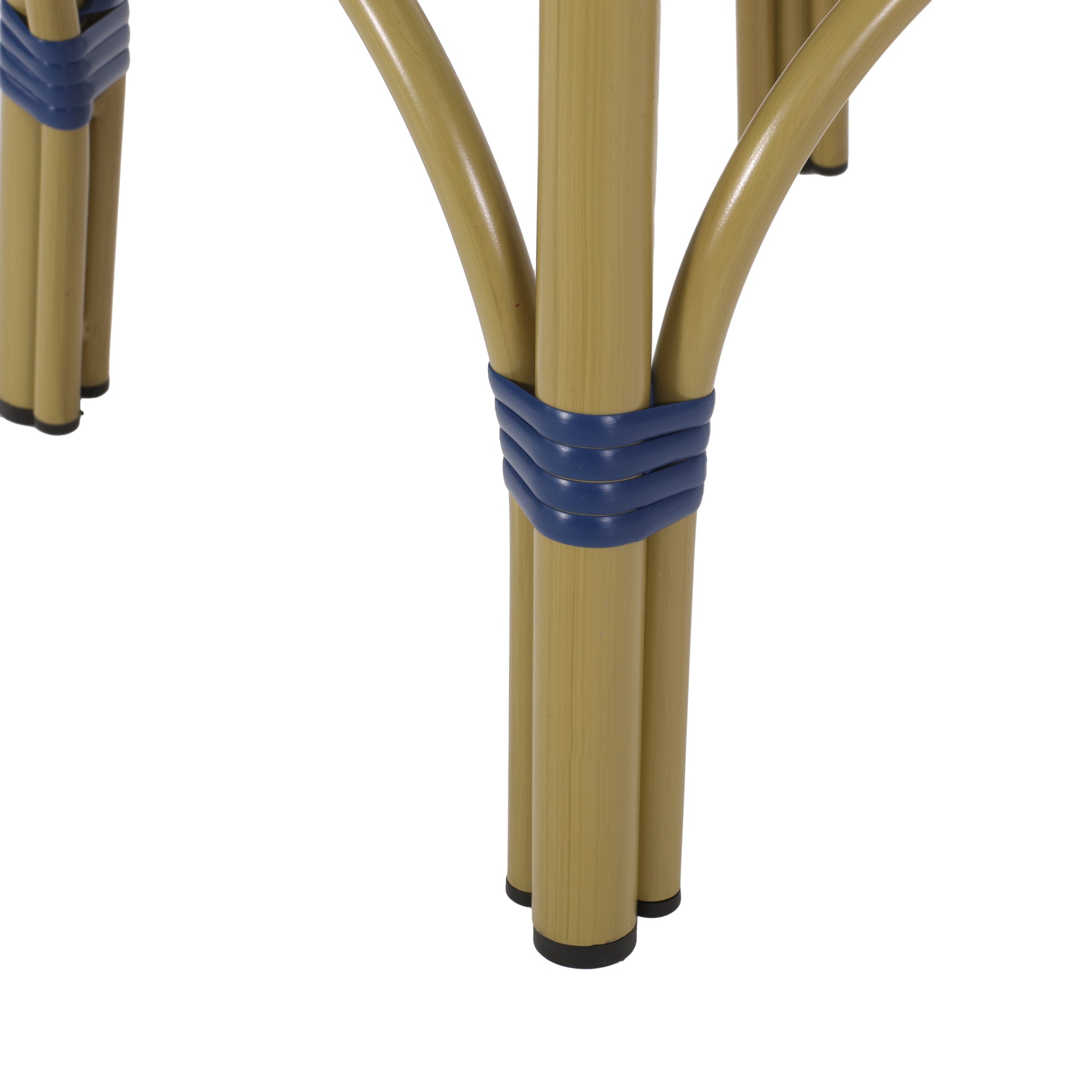 Barstool Navy Blue Wicker