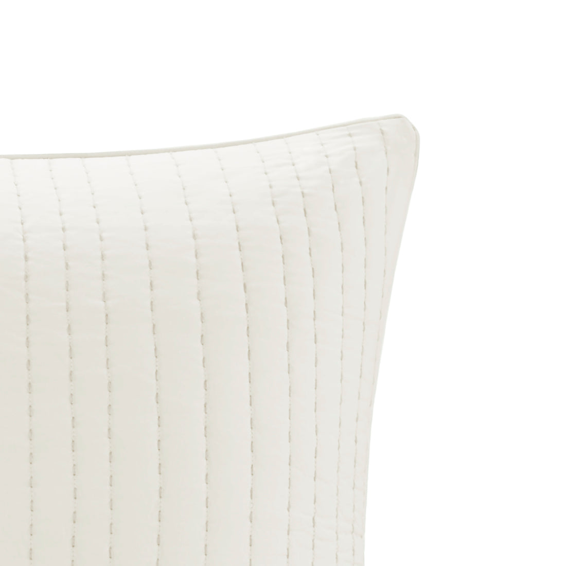 Cotton Quilted Euro Sham White Euro Sham White Cotton