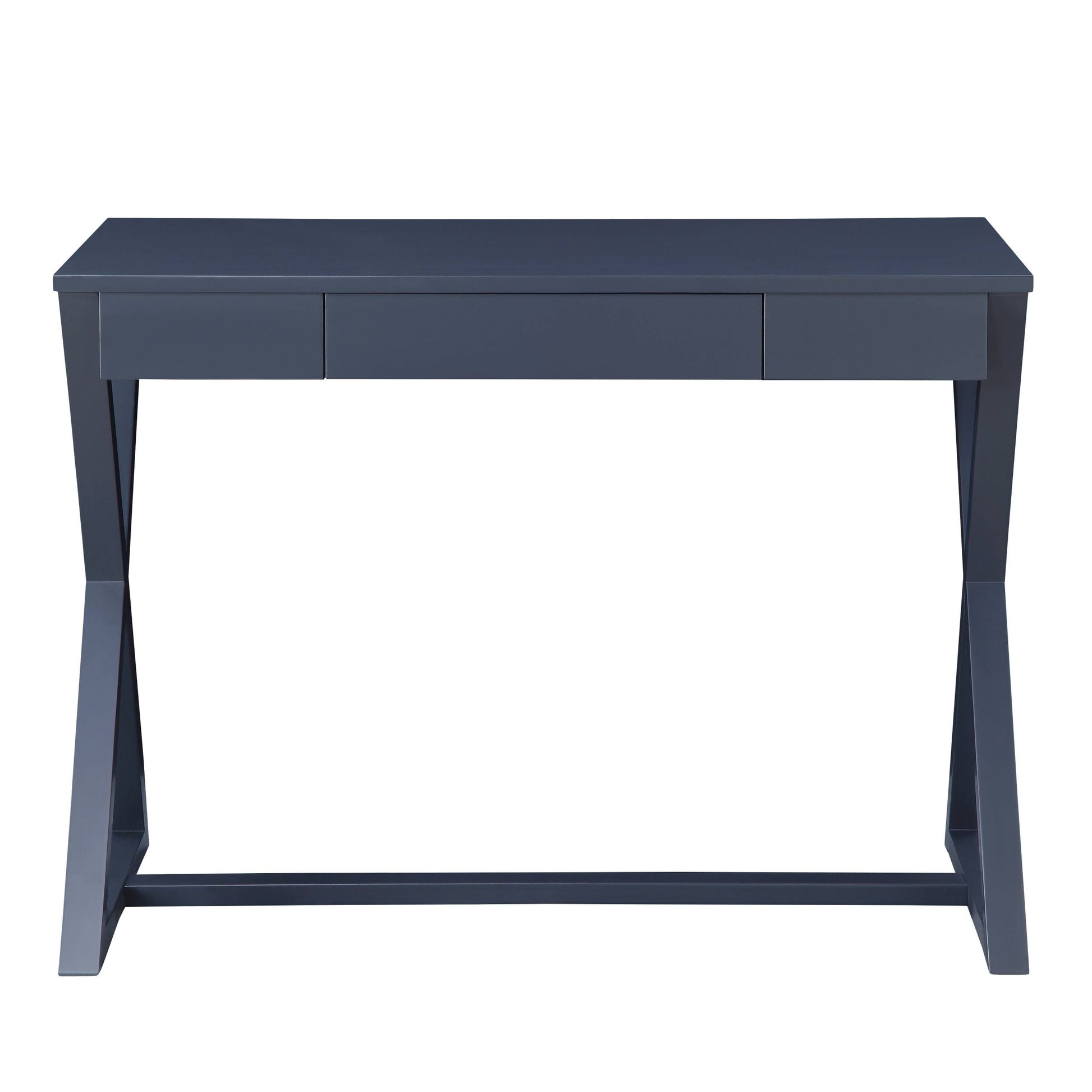 Charcoal 1 Drawer Console Table Charcoal Primary Living Space Poplar Rectangular Wood