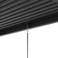 8640E Louver Pergola 10X19Ft Aluminum Frame & Steel Louvers Black Garden & Outdoor High Wind Resistant Gazebos Aluminum