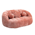 Coolmore Bean Bag Sofa Lazy Sofa Durable Comfort Lounger High Back Bean Bag Chair Couch For Adults And Kids, Indoor & Outdoor, Accent Floor Soft Lounge Chair Pink Chenille Pink Primary Living Space