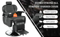Heavy Duty Reclining Barber Chair,All Purpose Hydraulic Recline Barber Chair Salon Beauty Styling Chair360 Swivel&Height Adjustable,For Barber Shop & Beauty Salon,Spa Tattoo Styling Equipment,Black