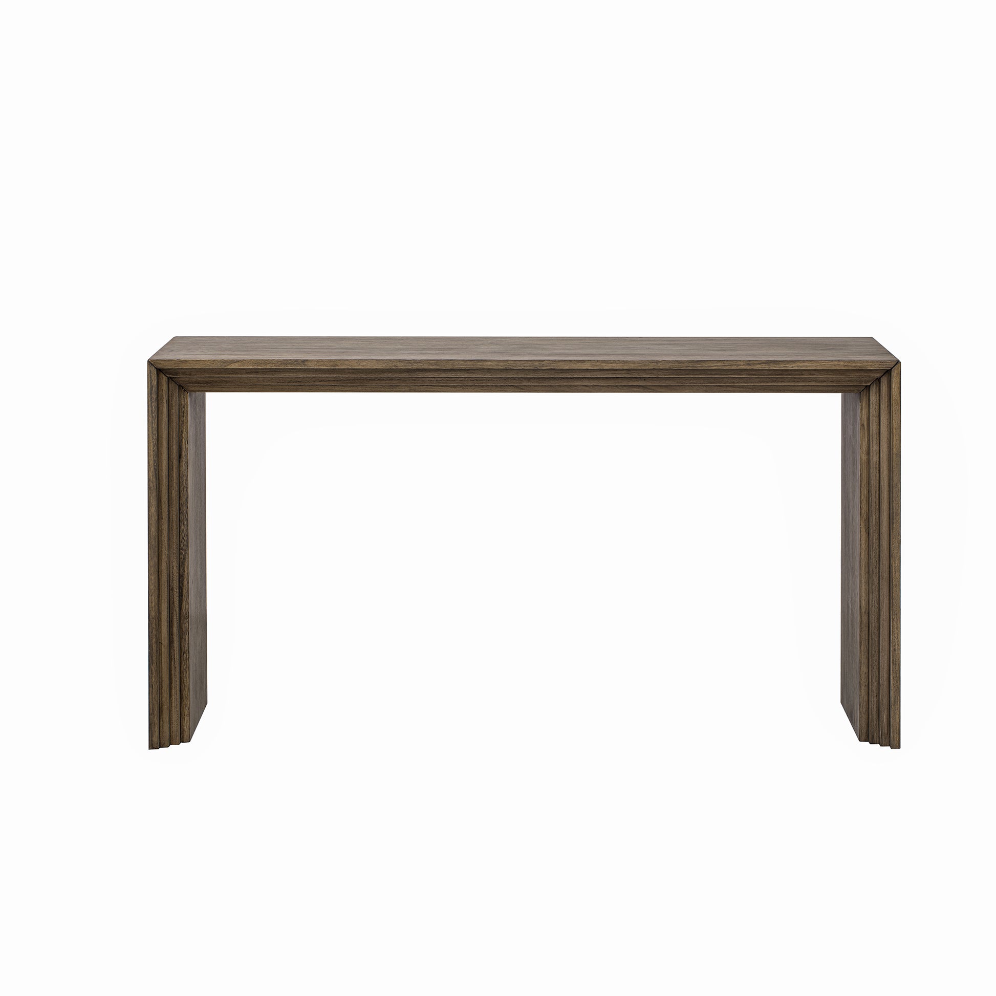 Modern Style Console Table Made Of Paulownia Solid Wood Veneer,Suitable For Foyer, Living Room, Or Entryway. Natural Mdf