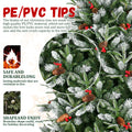 7.5Ft Pe Pvc Spray White Christmas Tree Green Polyvinyl Chloride