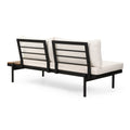 Theo 5 Seater Sectional Sofa Set With Cushions Cream Acacia Wood