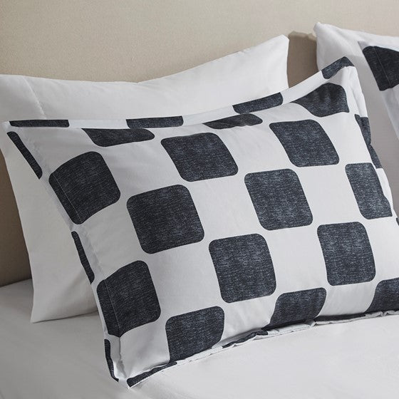 Checkered Comforter Set Full Queen Full Multicolor Polyester