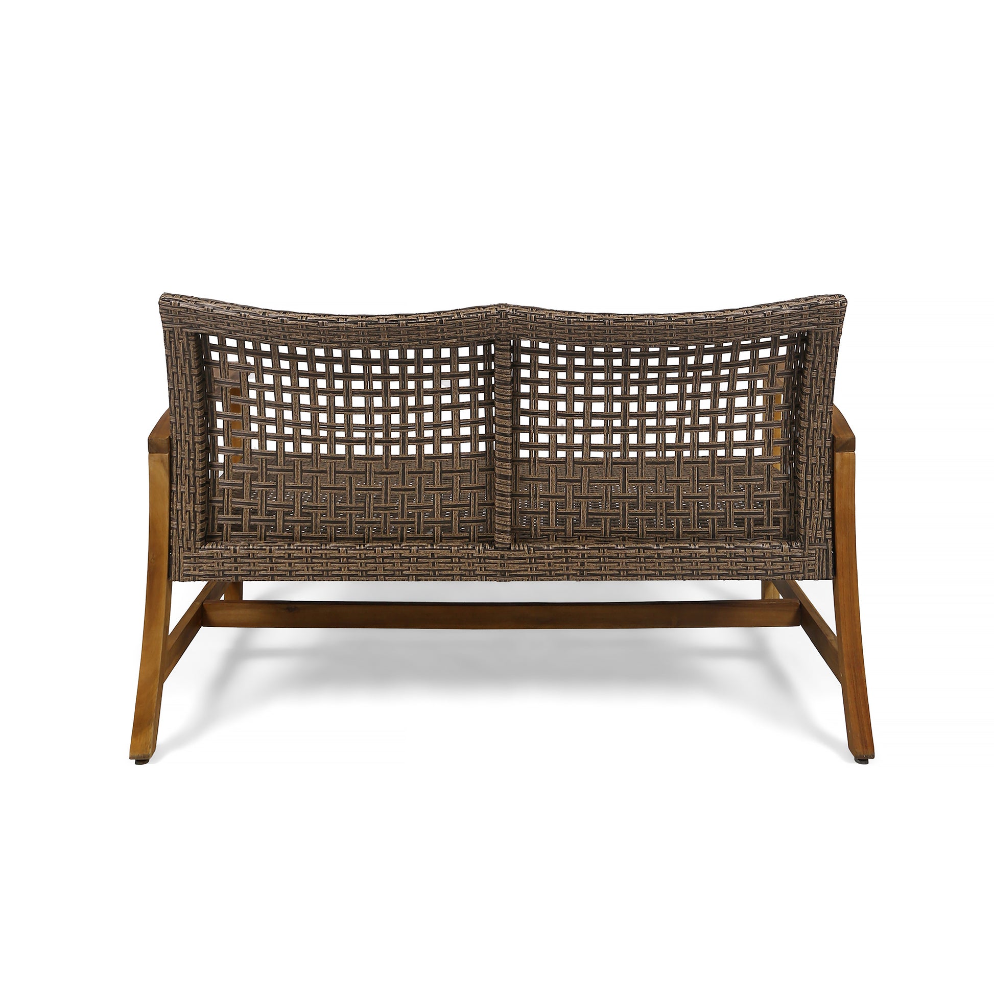 Hampton Wood Wicker Seat Natural Metal & Wood