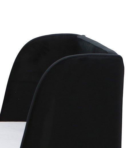 Bodhi Upholstered Toddler Bed In Black Black Polyester