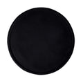 Glam 16 In. Solid Wood Round Pedestal End Side Table, Living Room Sofa Side Accent Table, Black Black Primary Living Space Industrial Freestanding Mango Coffee & End Tables Round Solid Wood Pedestal