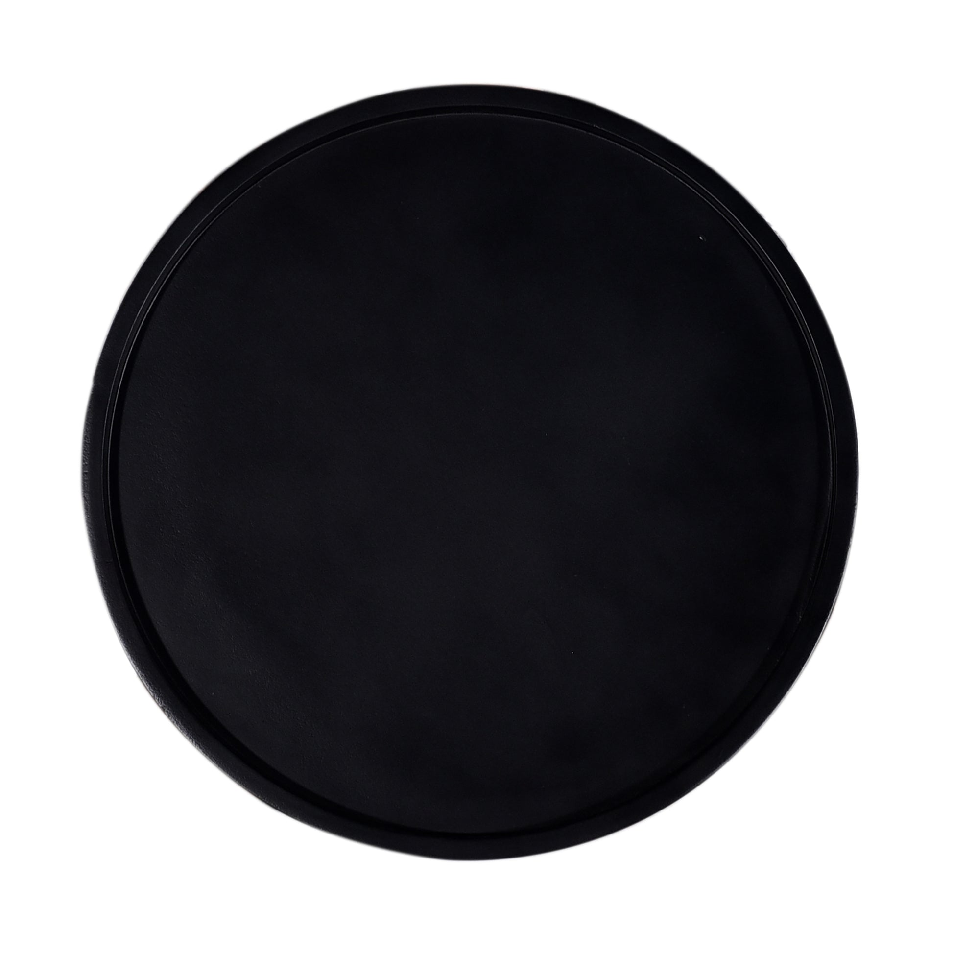 Glam 16 In. Solid Wood Round Pedestal End Side Table, Living Room Sofa Side Accent Table, Black Black Primary Living Space Industrial Freestanding Mango Coffee & End Tables Round Solid Wood Pedestal
