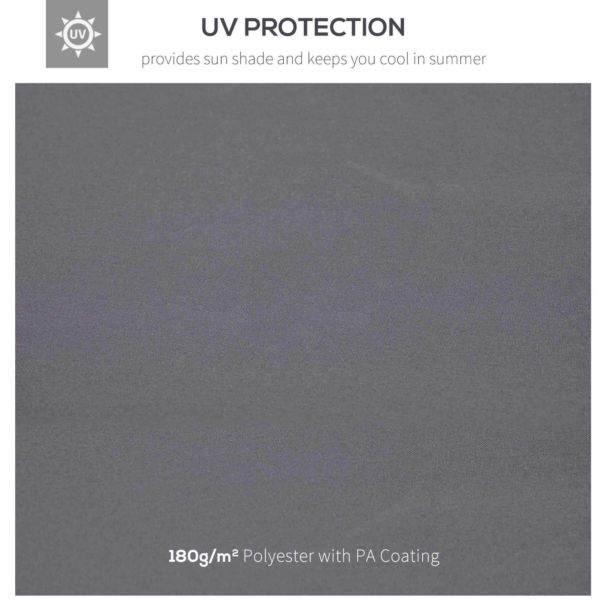 Outsunny 9.8' X 9.8' Gazebo Replacement Canopy, 2 Tier Top Uv Cover For 9.84' X 9.84' Outdoor Gazebo, Dark Gray Top Only Dark Grey Polyester