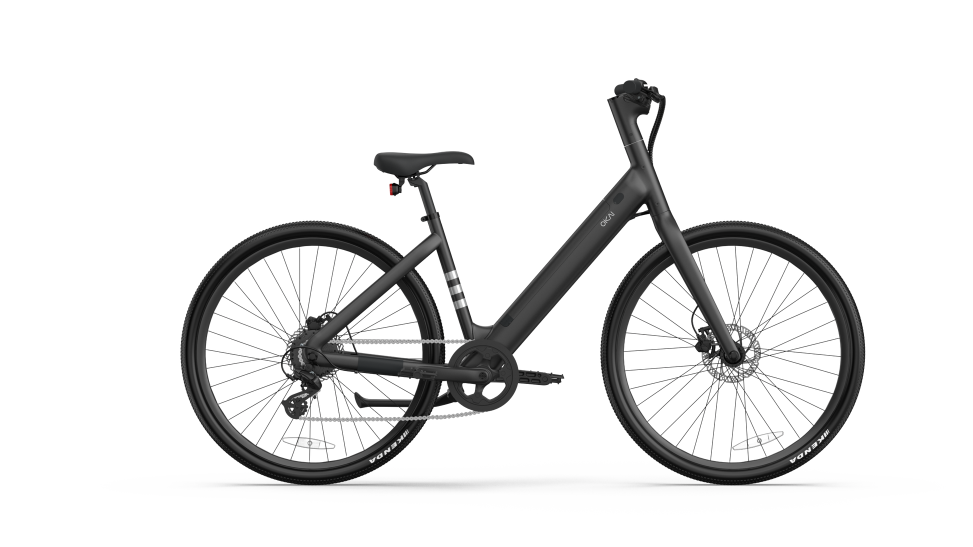 Minimalist Fitness Step Through E Bike W Up To 62 Miles Max Operating Range And 20 Mph Max Speed Matte Black Matte Black Aluminum