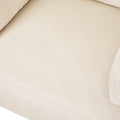 Mirod Oversized Accent Chair Comfortable Armrest Cushions, Versatile Neutral Style, Elegant Design, Durable Frame Beige Polyester