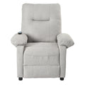 Recliner Chair With Message And Heater, Recliner Chair For Adult, Manual Control Message Chair Grey Steel