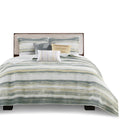 6 Piece Printed Quilt Set With Throw Pillows Yellow King Cal King King Yellow Cotton