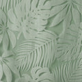 Palm Leaf Burnout Window Sheer Sage Green 50X84