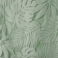 Palm Leaf Burnout Window Sheer Sage Green 50X95