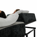 King Size Flex Head Quick Assembly Adjustable Bed Frame With Voice Activated Controls Black Metal Metal