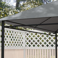 Outsunny 10' X 13' Gazebo Canopy Replacement, Outdoor Gazebo Cover Top Roof Replacement With Vents And Drain Holes, Top Cover Only , Light Gray Gray Polyester