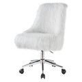 White And Chrome Swivel Office Chair Solid White Silver Office Rectangular Luxury Office Chairs Solid Back Swivel Fabric Metal