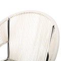 Nusa Chair Set Of 2 White Pe Rattan Iron