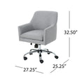 Office Chair Grey Fabric