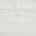 3 Piece Elastic Embroidered Cotton Duvet Cover Set Queen White Cotton