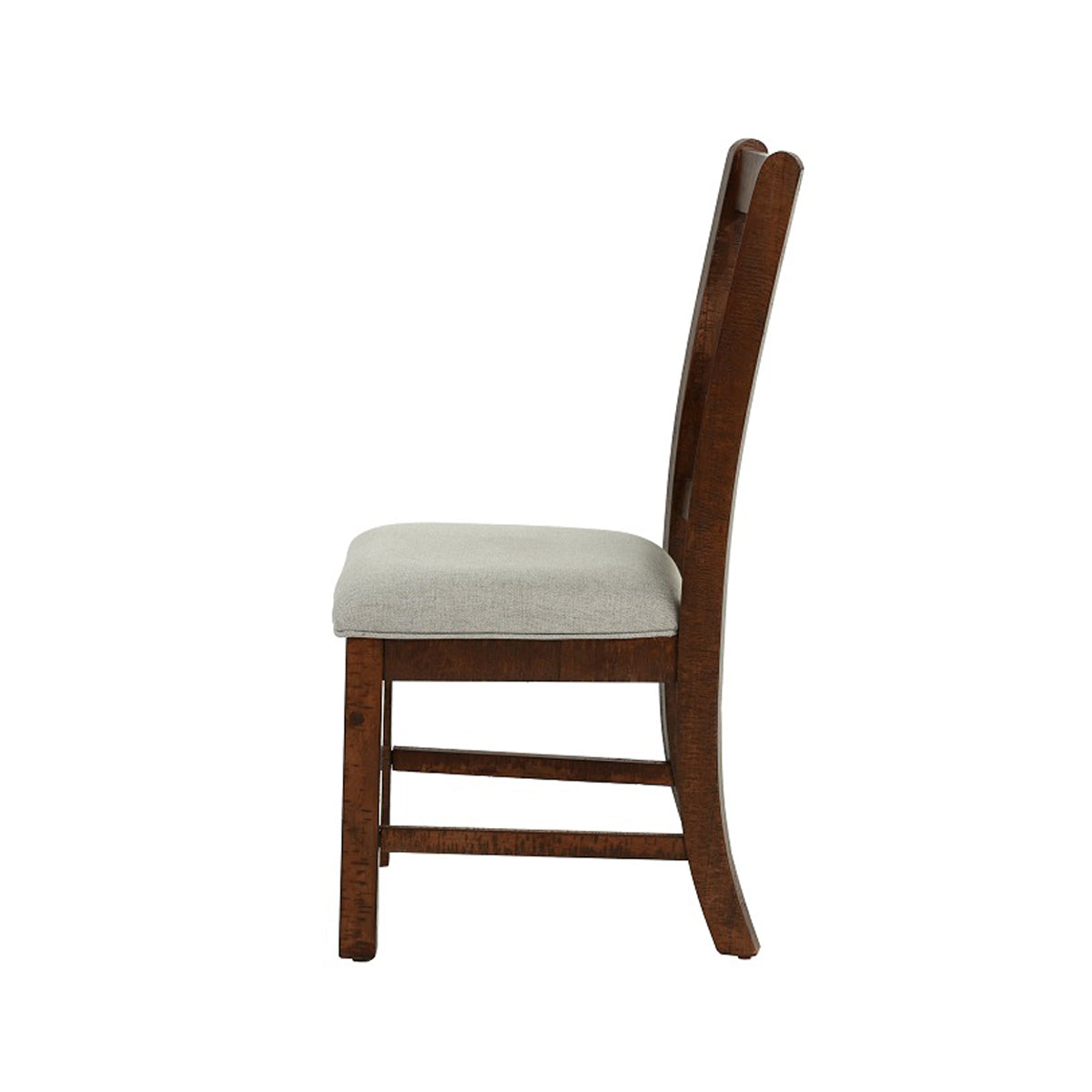 Set Of 2 Upholstered Dining Chairs In Walnut Finish Solid Walnut Dining Room Set Of 2 Rubber Wood