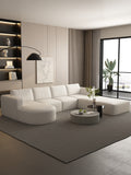 104.32*70.86 Modular Sectional Sofa Sleeper Couch, Sectional Sofa With Chaise And Ottoman, Convertible U Shaped Modular Sofa Set For Living Room, Bedroom. Memory Foam, White. Combo A B C D White Primary Living Space Soft Minimalist,Modern Memory Foam