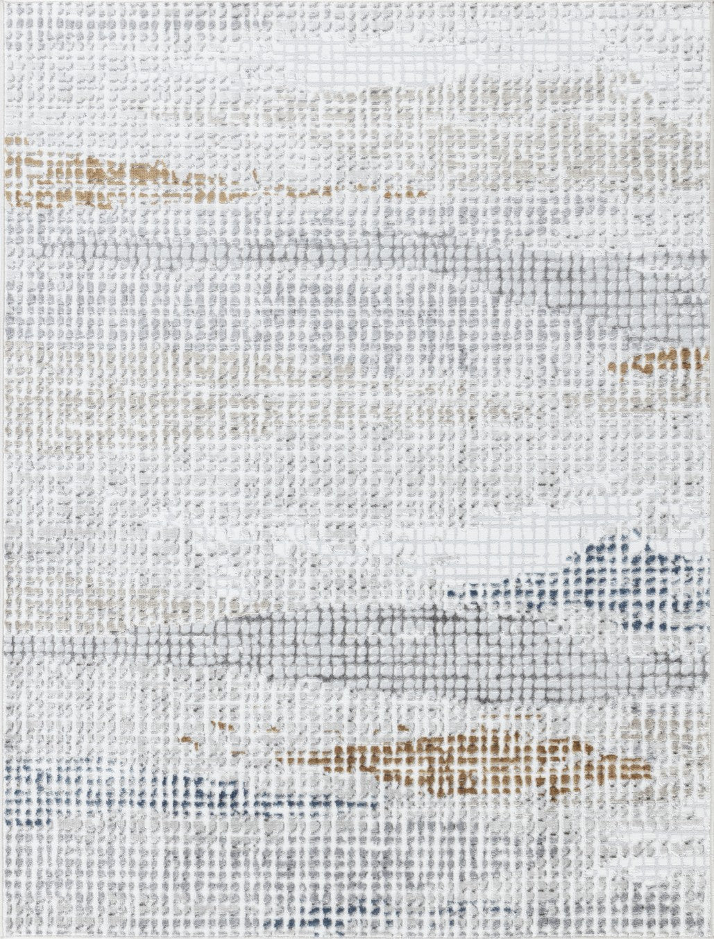 Textures Gc Art2002 Multi 7 Ft. 10 In. X 9 Ft. 10 In. Area Rug White Polyester