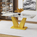 Modern Minimalist Rectangular Dining Table, 0.4 