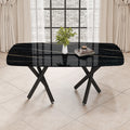 Large Modern Minimalist Rectangular Dining Table With 0.39 