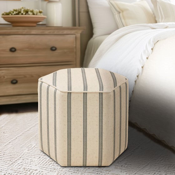Ellen Accent Ottoman Natural Solid Wood