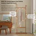 Coat Racks Solid Wood Hanger 23.6* 11*64.1In Solid Environmental Protection Easy To Assemble Beautiful Can Be Placed In The Bedroom Entrance Living Room Burly Wood Natural Wood Wash Light Brown