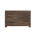 Plinz Brown 6 Drawer Dresser Brown Engineered Wood