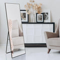 Full Length Mirror, Floor Mirror With Stand, Dressing Mirrorbedroom Mirror With Aluminium Frame 65